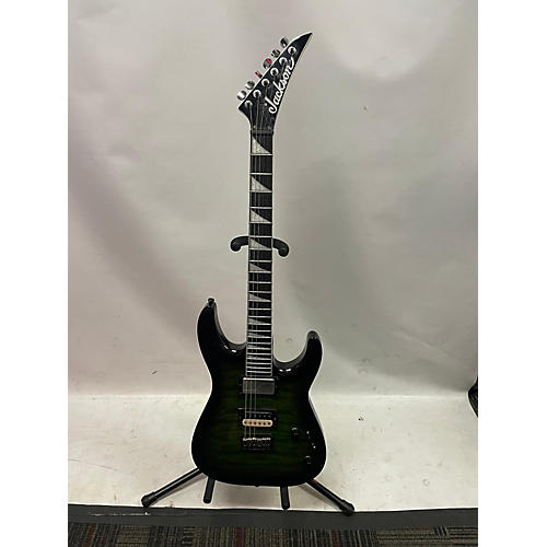 Jackson Used Jackson JS32QHT Solid Body Electric Guitar Trans Green