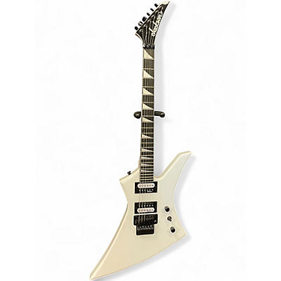 Used Jackson JS32T Kelly W/ MOLDED CASE White Solid Body Electric Guitar
