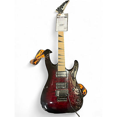 Used Jackson JS32TQ Dinky Crimson Red Burst Solid Body Electric Guitar