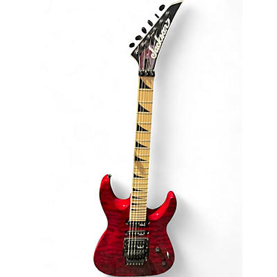 Used Jackson JS32TQ Dinky Crimson Red Trans Solid Body Electric Guitar