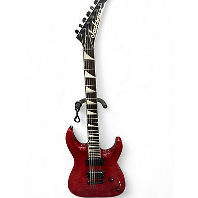 Used Jackson JS32TQ Dinky Red Solid Body Electric Guitar