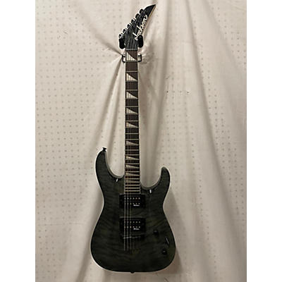 Jackson Used Jackson JS32TQ Dinky Trans Black Solid Body Electric Guitar