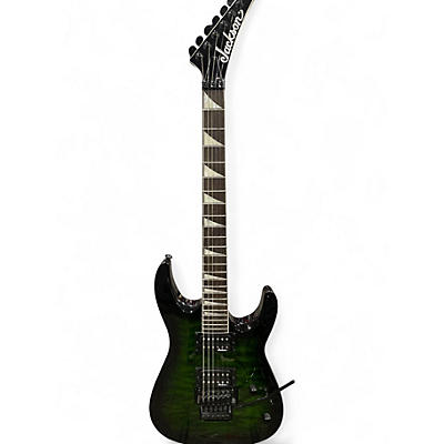 Used Jackson JS32TQ Dinky Trans Green Burst Solid Body Electric Guitar