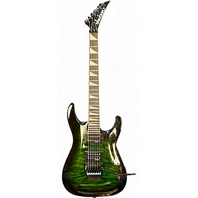 Used Jackson JS32TQ Dinky Trans Green Solid Body Electric Guitar