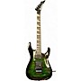 Used Jackson JS32TQ Dinky Trans Green Solid Body Electric Guitar Trans Green