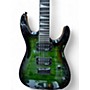 Used Jackson JS32TQ Dinky Transparent Green Burst Solid Body Electric Guitar Transparent Green Burst