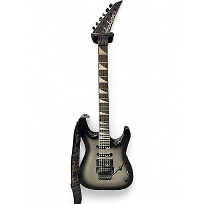 Used Jackson JS34 Dinky SILVER BURST Solid Body Electric Guitar
