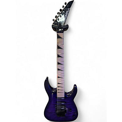 Used Jackson JS34Q DINKY Purple Solid Body Electric Guitar