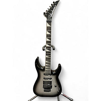 Jackson Used Jackson JS34Q Dinky Black and Silver Solid Body Electric Guitar