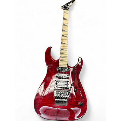 Used Jackson JS34Q Dinky Crimson Red Trans Solid Body Electric Guitar