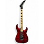 Used Jackson JS34Q Dinky DKAM Transparent Red Solid Body Electric Guitar Transparent Red