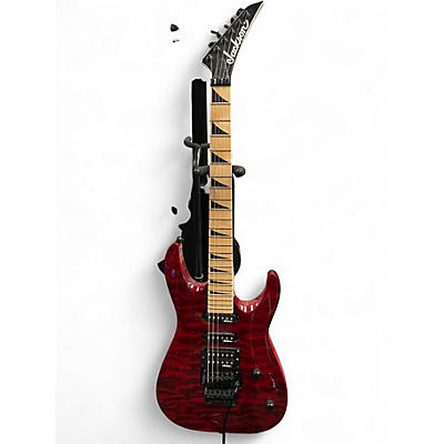 Used Jackson JS34Q Dinky DKAM red Solid Body Electric Guitar