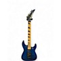 Used Jackson  JS34Q Dinky Dkam Trans Blue Solid Body Electric Guitar Trans Blue
