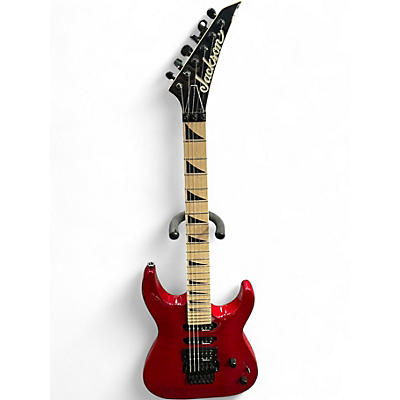 Used Jackson JS34Q Dinky Flat Red Solid Body Electric Guitar