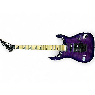 Used Jackson JS34Q Dinky PURPLE BURST Solid Body Electric Guitar