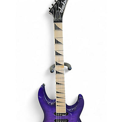 Used Jackson JS34Q Dinky Purple Solid Body Electric Guitar