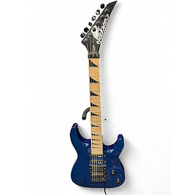 Used Jackson JS34Q Dinky Purple Solid Body Electric Guitar