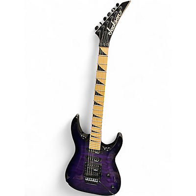Used Jackson JS34Q Dinky Purple Solid Body Electric Guitar