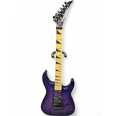 Used Jackson JS34Q Dinky Purple Solid Body Electric Guitar