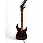 Used Jackson JS34Q Dinky TRANSPARENT RED Solid Body Electric Guitar TRANSPARENT RED