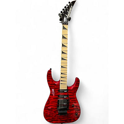 Used Jackson JS34Q Dinky TRANSPARENT Solid Body Electric Guitar