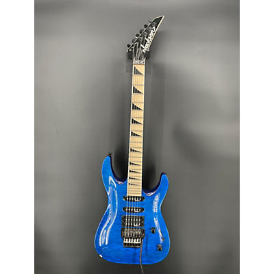 Jackson Used Jackson JS34Q Dinky Trans Blue Solid Body Electric Guitar