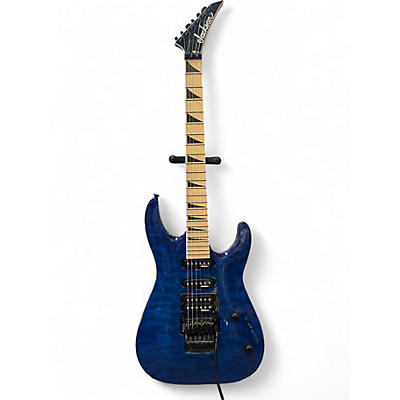 Used Jackson JS34Q Dinky Trans Blue Solid Body Electric Guitar