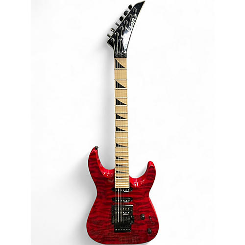 Used Jackson JS34Q Dinky Trans Crimson Red Solid Body Electric Guitar Trans Crimson Red