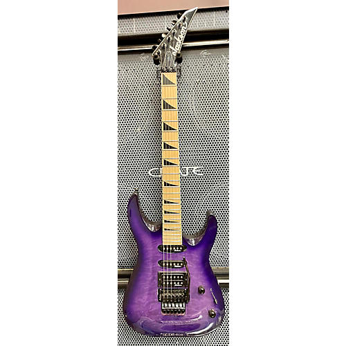 Jackson Used Jackson JS34Q Dinky Trans Purple Solid Body Electric Guitar Trans Purple