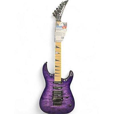 Jackson Used Jackson JS34Q Dinky Trans Purple Solid Body Electric Guitar