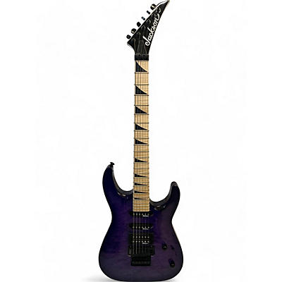 Jackson Used Jackson JS34Q Dinky Trans Purple Solid Body Electric Guitar