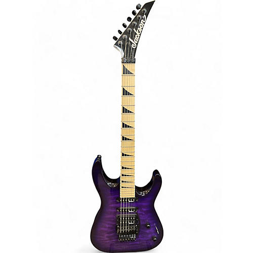 Jackson Used Jackson JS34Q Dinky Trans Purple Solid Body Electric Guitar Trans Purple