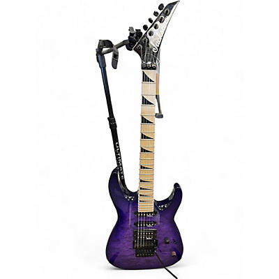 Used Jackson JS34Q Dinky Trans Purple Solid Body Electric Guitar