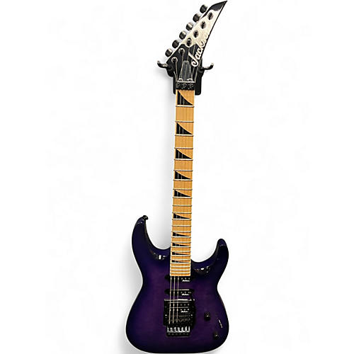 Used Jackson JS34Q Dinky Trans Purple Solid Body Electric Guitar Trans Purple