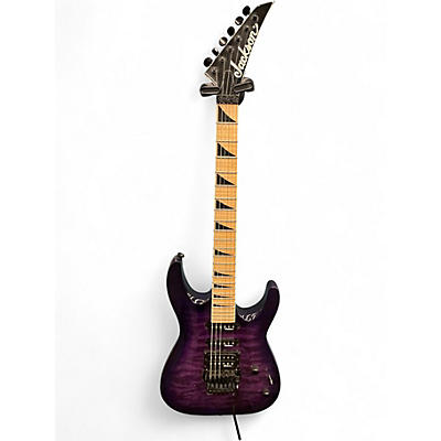 Used Jackson JS34Q Dinky Trans Purple Solid Body Electric Guitar