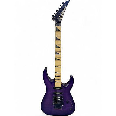 Used Jackson JS34Q Dinky Trans Purple Solid Body Electric Guitar