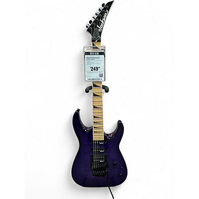 Used Jackson JS34Q Dinky Trans Purple Solid Body Electric Guitar