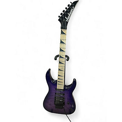 Used Jackson JS34Q Dinky Trans Purple Solid Body Electric Guitar