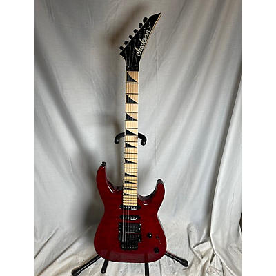 Jackson Used Jackson JS34Q Dinky Trans Red Solid Body Electric Guitar