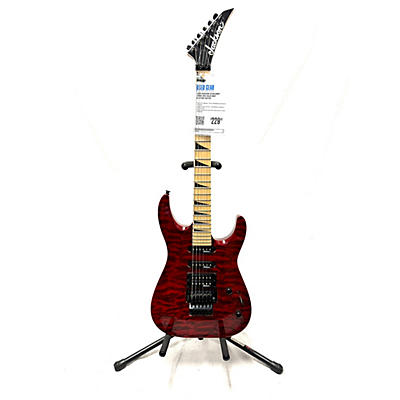 Used Jackson JS34Q Dinky Trans Red Solid Body Electric Guitar