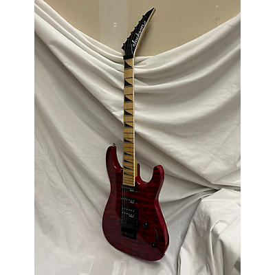 Jackson Used Jackson JS34Q Dinky Trans Red Solid Body Electric Guitar