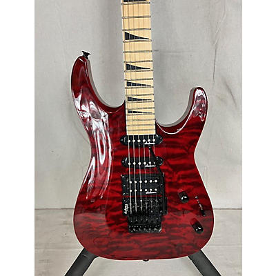 Jackson Used Jackson JS34Q Dinky Trans Red Solid Body Electric Guitar