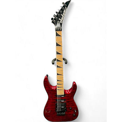 Jackson Used Jackson JS34Q Dinky Trans Red Solid Body Electric Guitar