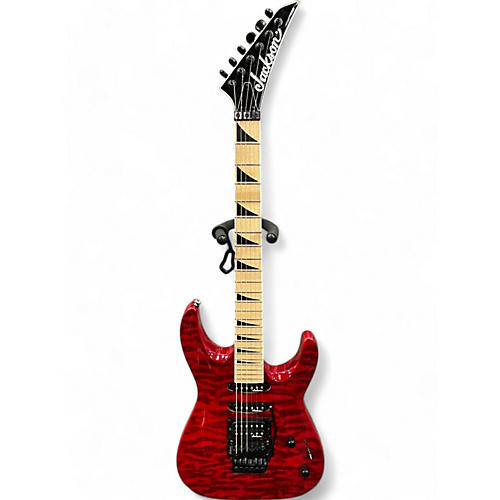 Jackson Used Jackson JS34Q Dinky Trans Red Solid Body Electric Guitar Trans Red