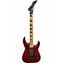 Used Jackson JS34Q Dinky Trans Red Solid Body Electric Guitar Trans Red