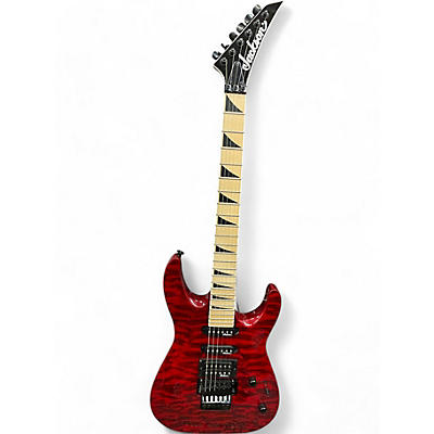 Jackson Used Jackson JS34Q Dinky Trans Red Solid Body Electric Guitar