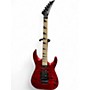 Used Jackson JS34Q Dinky Trans Red Solid Body Electric Guitar Trans Red