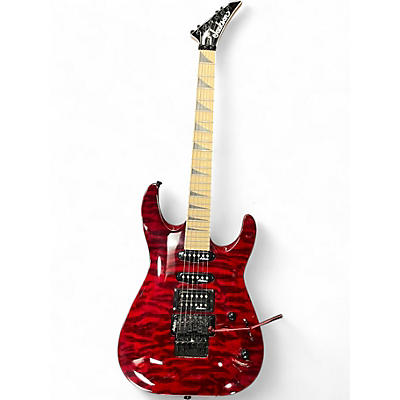 Used Jackson JS34Q Dinky Trans Red Solid Body Electric Guitar