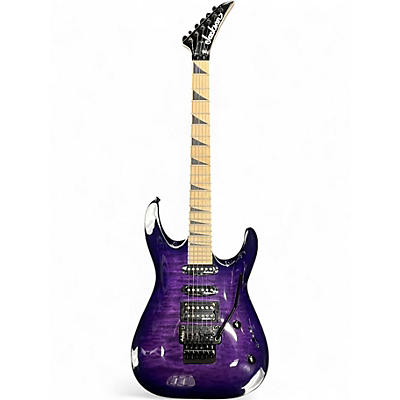 Used Jackson JS34Q Dinky Transparent Purple Solid Body Electric Guitar