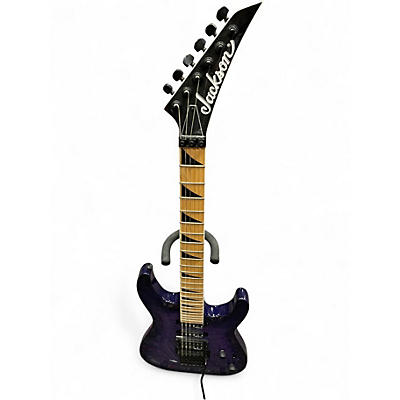 Used Jackson JS34Q Dinky Transparent Purple Solid Body Electric Guitar